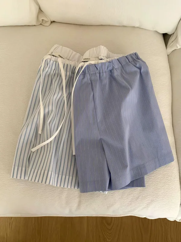 Fresh Striped Women's Pants, Comfortable and Breathable, Summer Essential