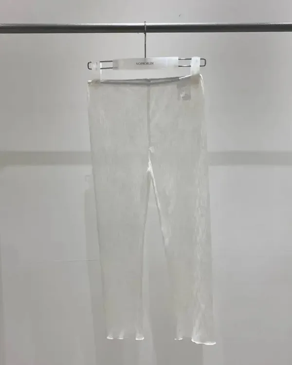 Lightweight Breathable White Lace Trousers