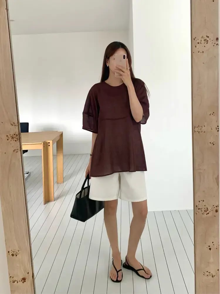 루즈 캐주얼 반팔 티셔츠 - 패셔너블하고 다재다능한