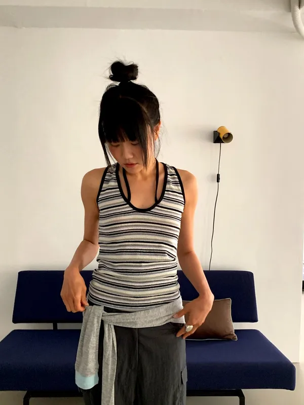 Striped Sleeveless Women's Top, Lightweight and Comfortable, Perfect for Casual Pants