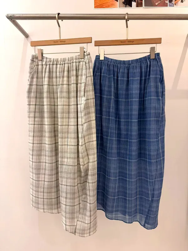 Fresh Plaid Women's Skirt, Comfortable and Breathable, A Summer Essential