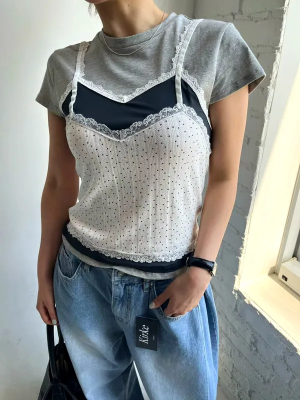 Fashionable Color-Block Women's Top, Combining Elegance and Casual Style