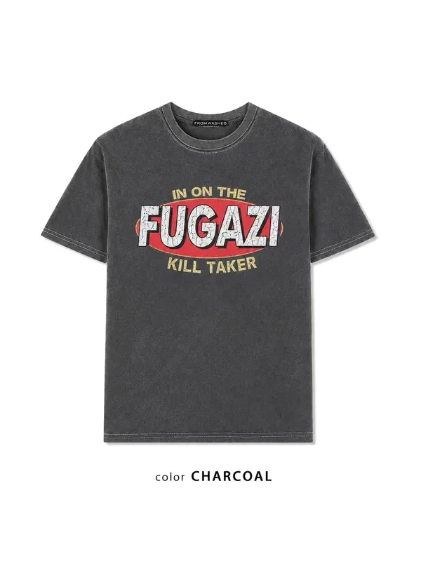 Vintage Style Fugazi Pattern T-Shirt