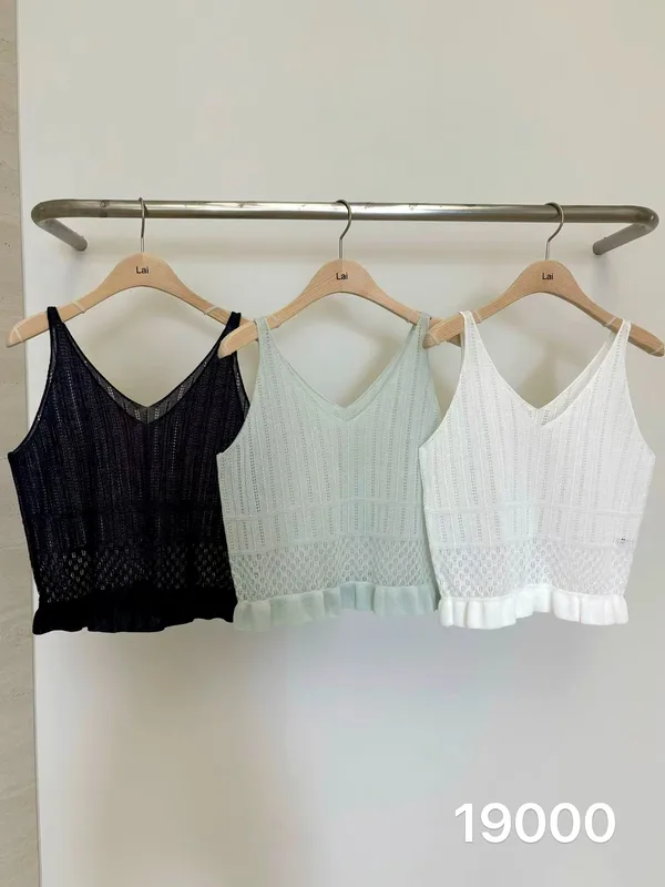 Sheer Knit Tank Top, Fresh Summer Style