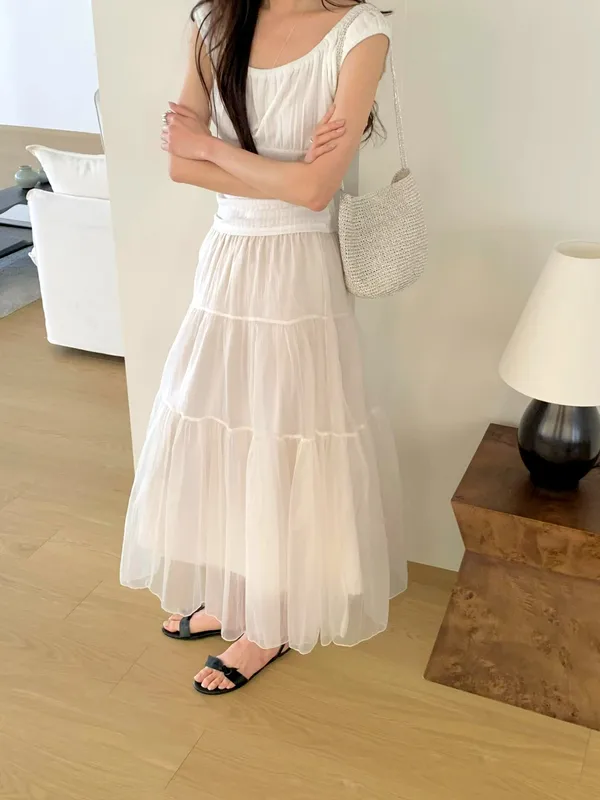 Lightweight and Breathable White Dress for Women - Perfect Summer Choice