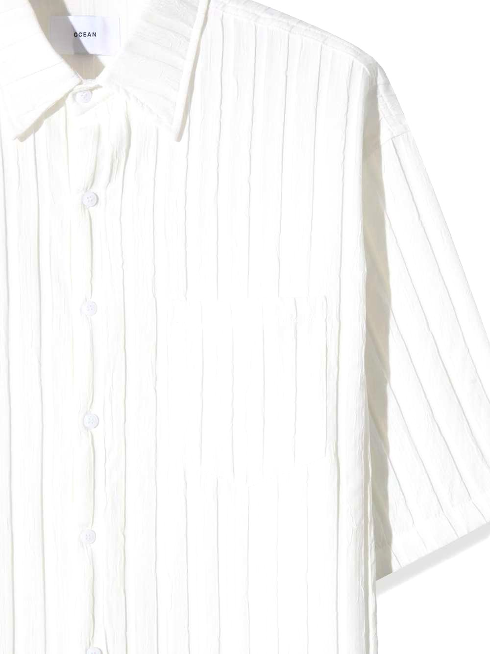 Minimalist White Short Sleeve Shirt for Men, Comfortable and Breathable
