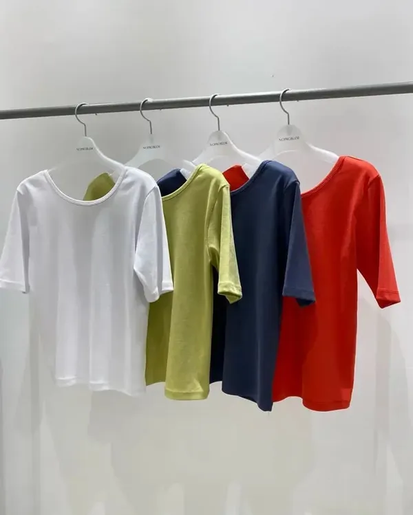 Minimalist Comfortable Basic Short Sleeve T-Shirt for Everyday Wear