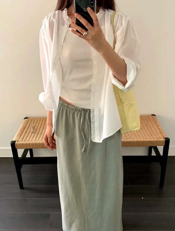 Casual Style Women's Long Skirt, Comfortable and Breathable for Everyday Wear