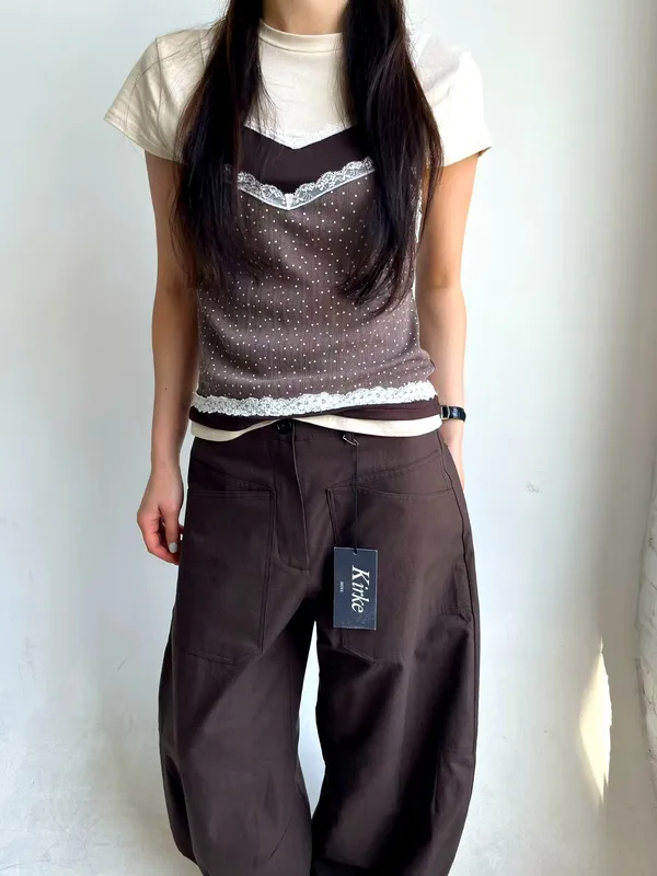 Stylish Polka Dot Women's Top, Easy to Pair with Casual Pants