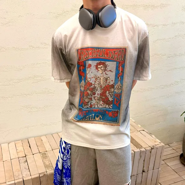 Vintage Style Skull Pattern Men's T-Shirt