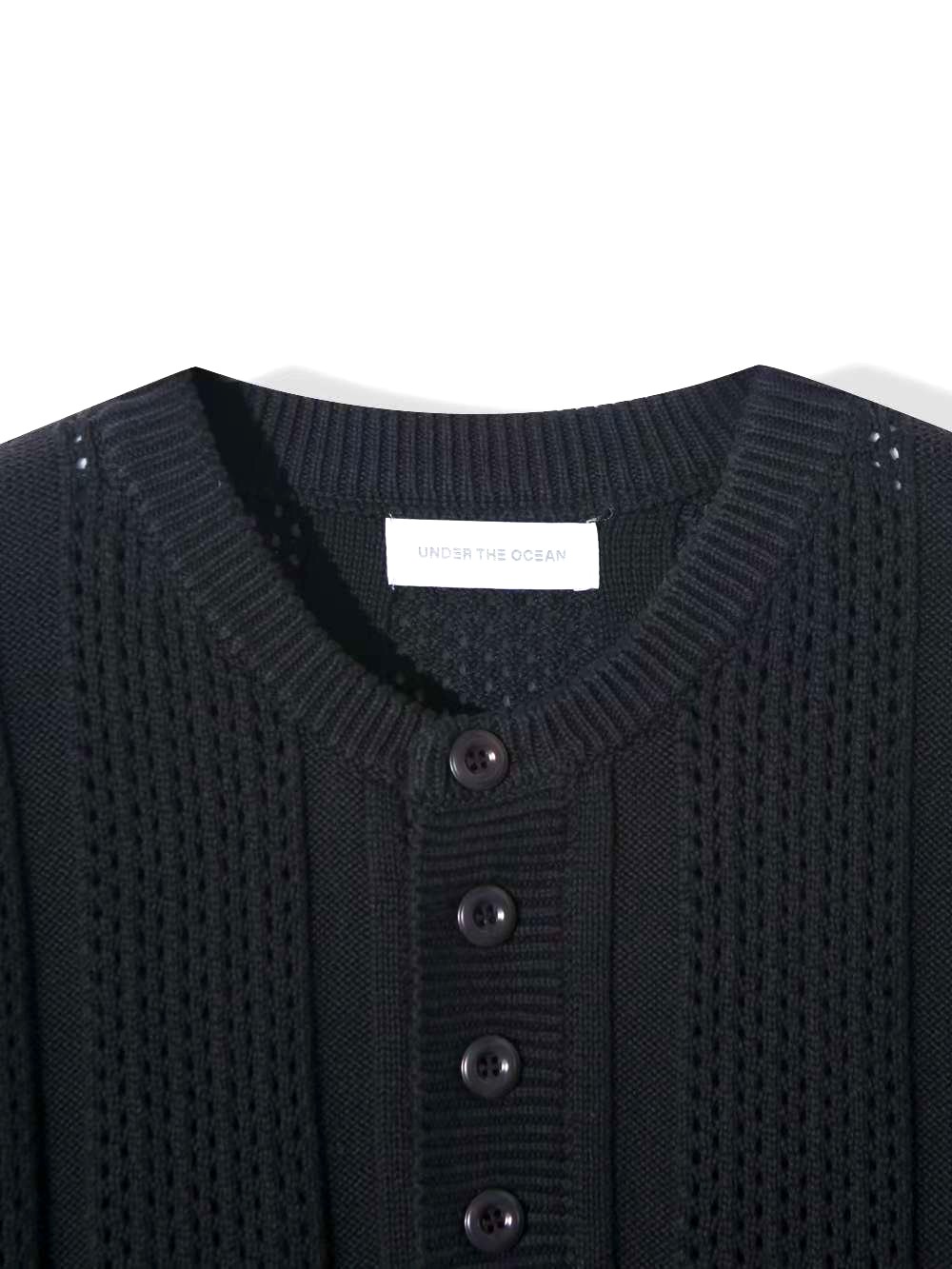 Stylish Black Knitted Cardigan for Men - Comfortable and Versatile