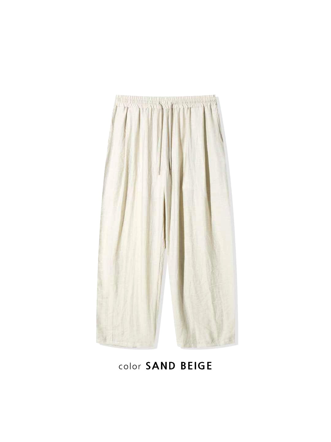 Lightweight and Comfortable Sand-Colored Men's Pants, Fashionable and Versatile